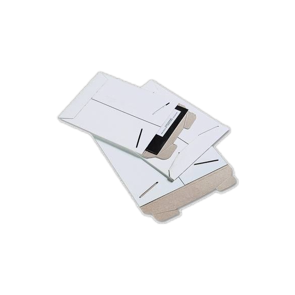 White 13x18 Stay Flat Cardboard envelope 10pk